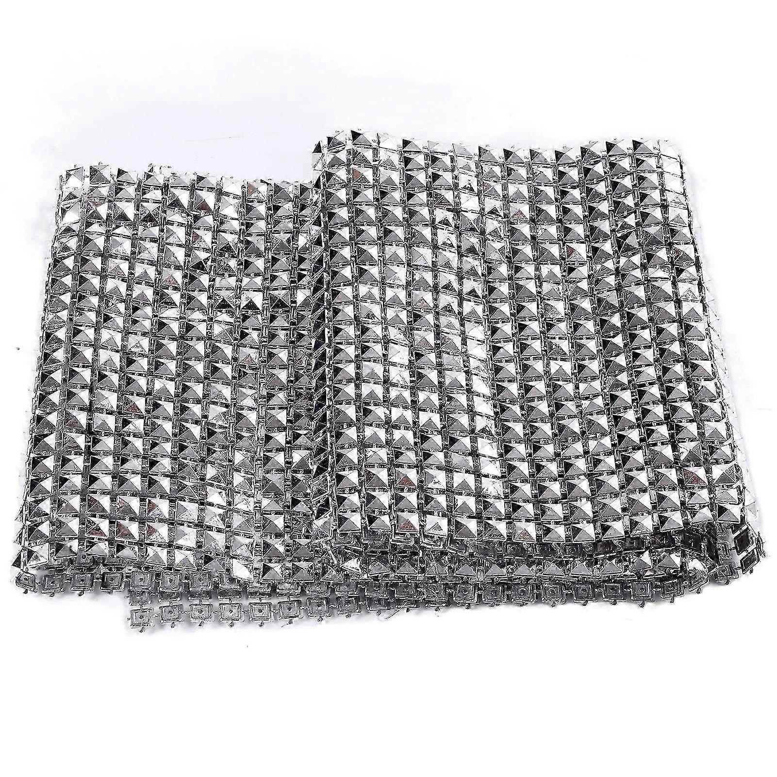 5 Pcs Rhinestone Ribbons - Durable 1 Yard Scalable Tetragonum Craft Ribbons for Safe Use in 3D Projects & Decorative Handmade Crafts