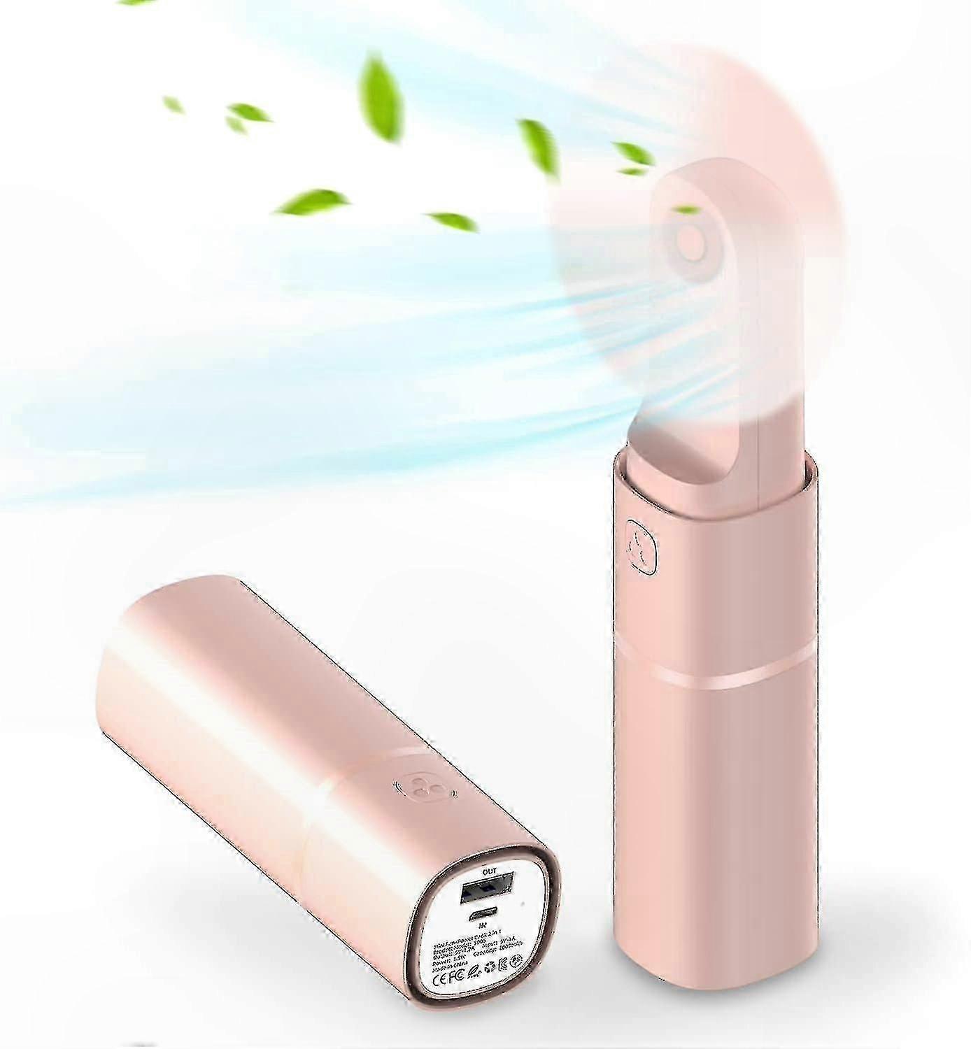 Mini Portable USB Rechargeable Handheld Fan with 2 Speed Settings for Personal Cooling