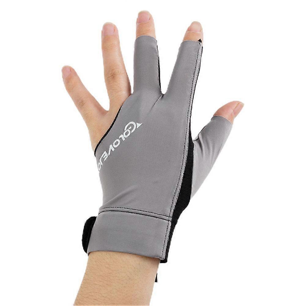 Snooker Gloves Billiard 3 Left Three Finger Hand Open Pool Cue Glove Sport