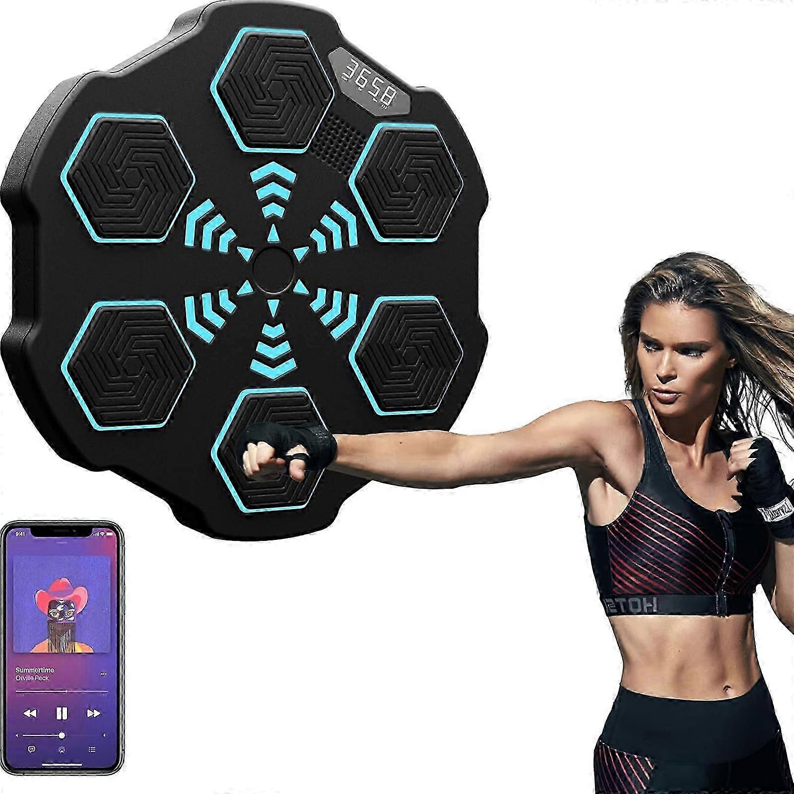 An intelligent Bluetooth music boxing machine, a USB-charging boxing target and trainer.