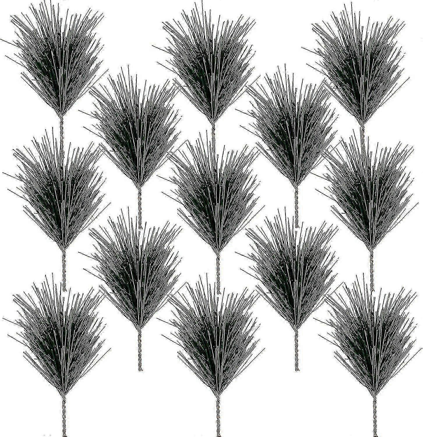 Artificial Green Pine Needles Branches -small Pine Twigs Stems Picks-fake G