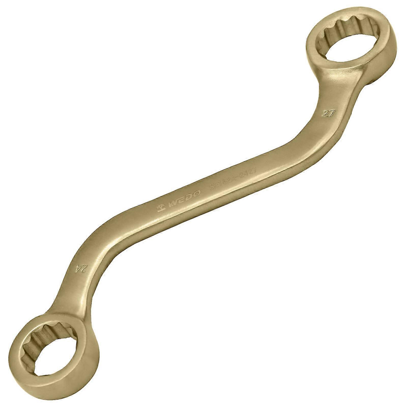 Non-sparking Double Box End Wrench S Type Aluminum Bronze DIN Standard Spark-Free Spanner BAM FM Certified 27x30mm