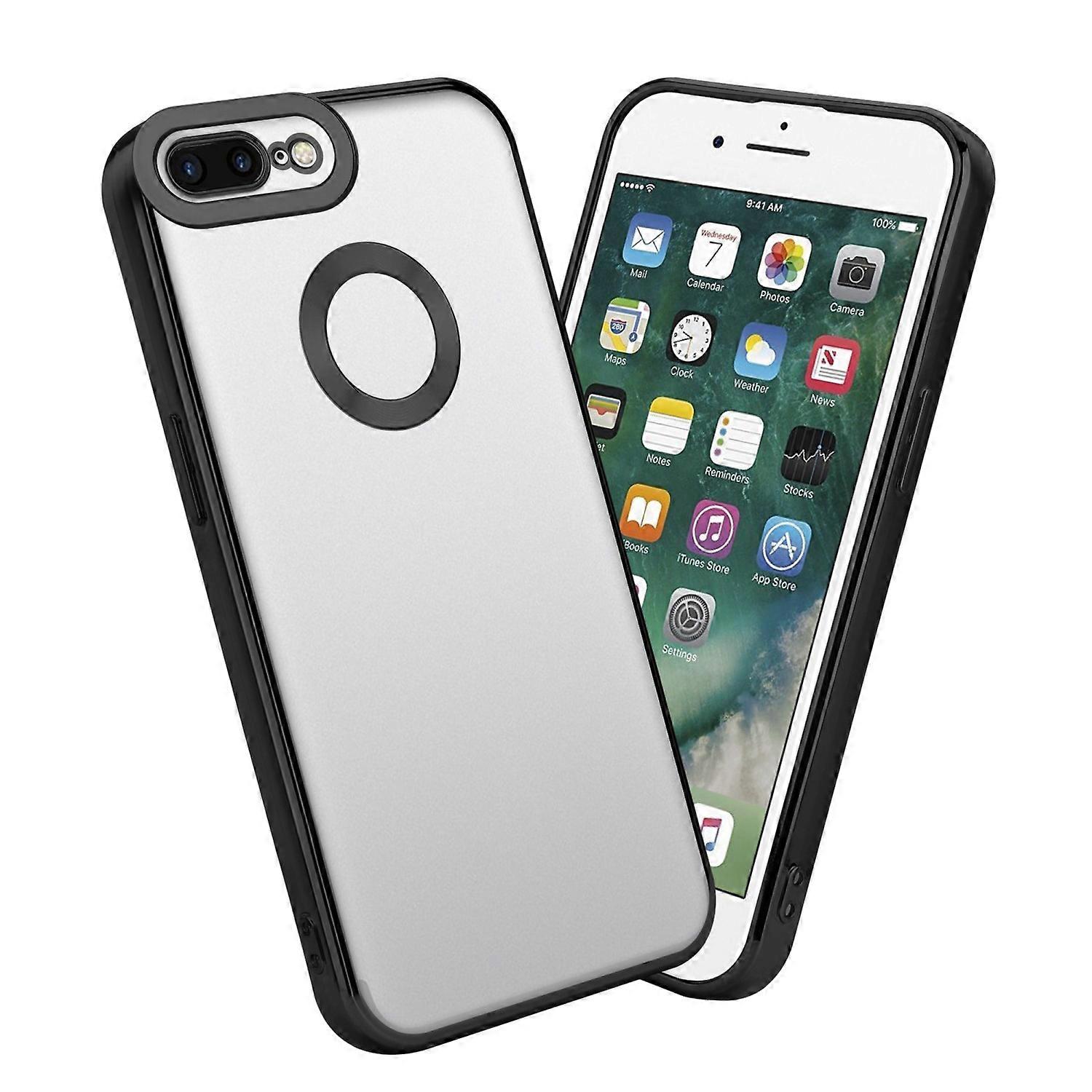 iPhone 7 PLUS / 7S PLUS / 8 PLUS Protective Case TPU Case - Chrome Look with Camera Protector