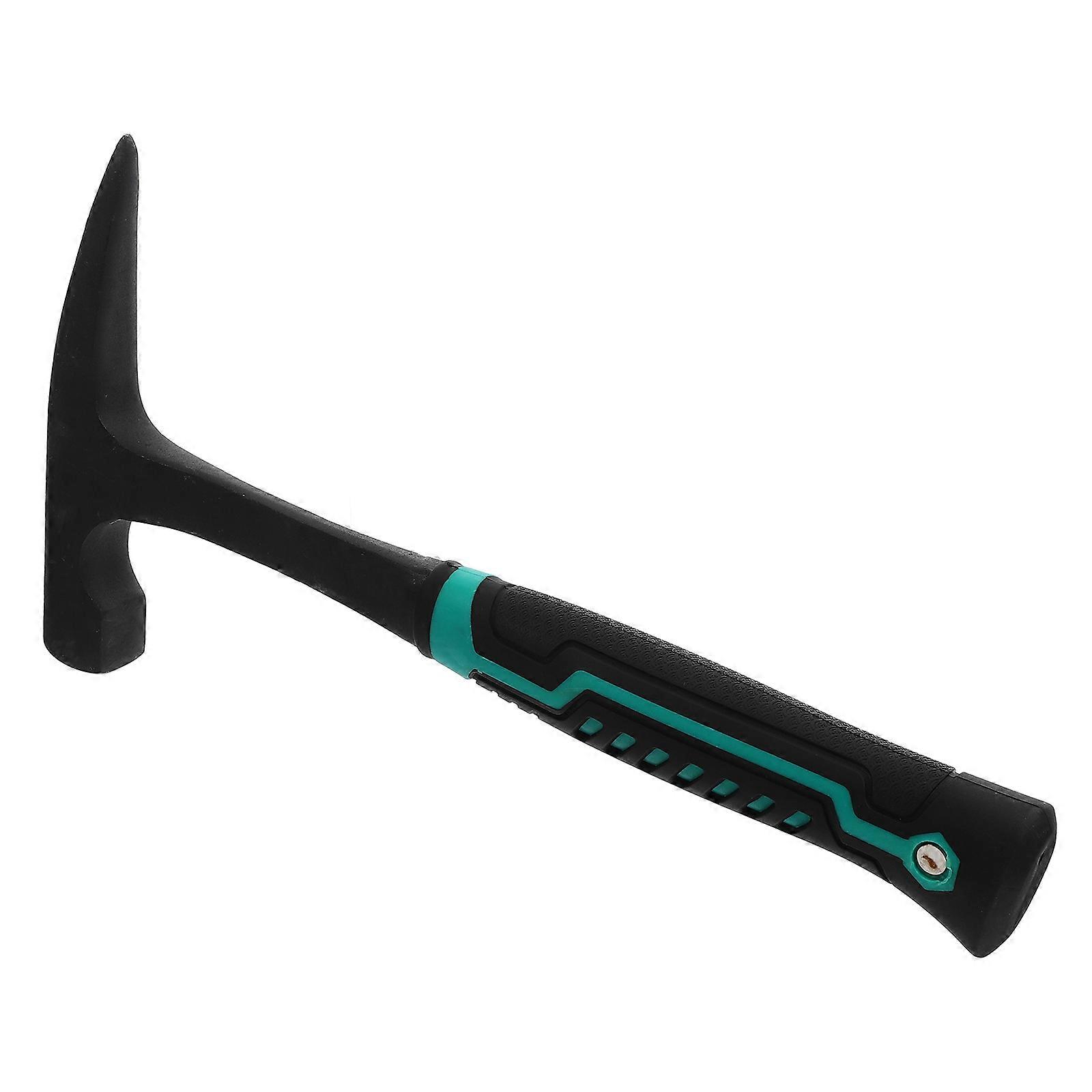 Carbon Steel Geological Hammer for Mining with Dual Head Functionality Lightweight and Durable Multi Color 16 Inch