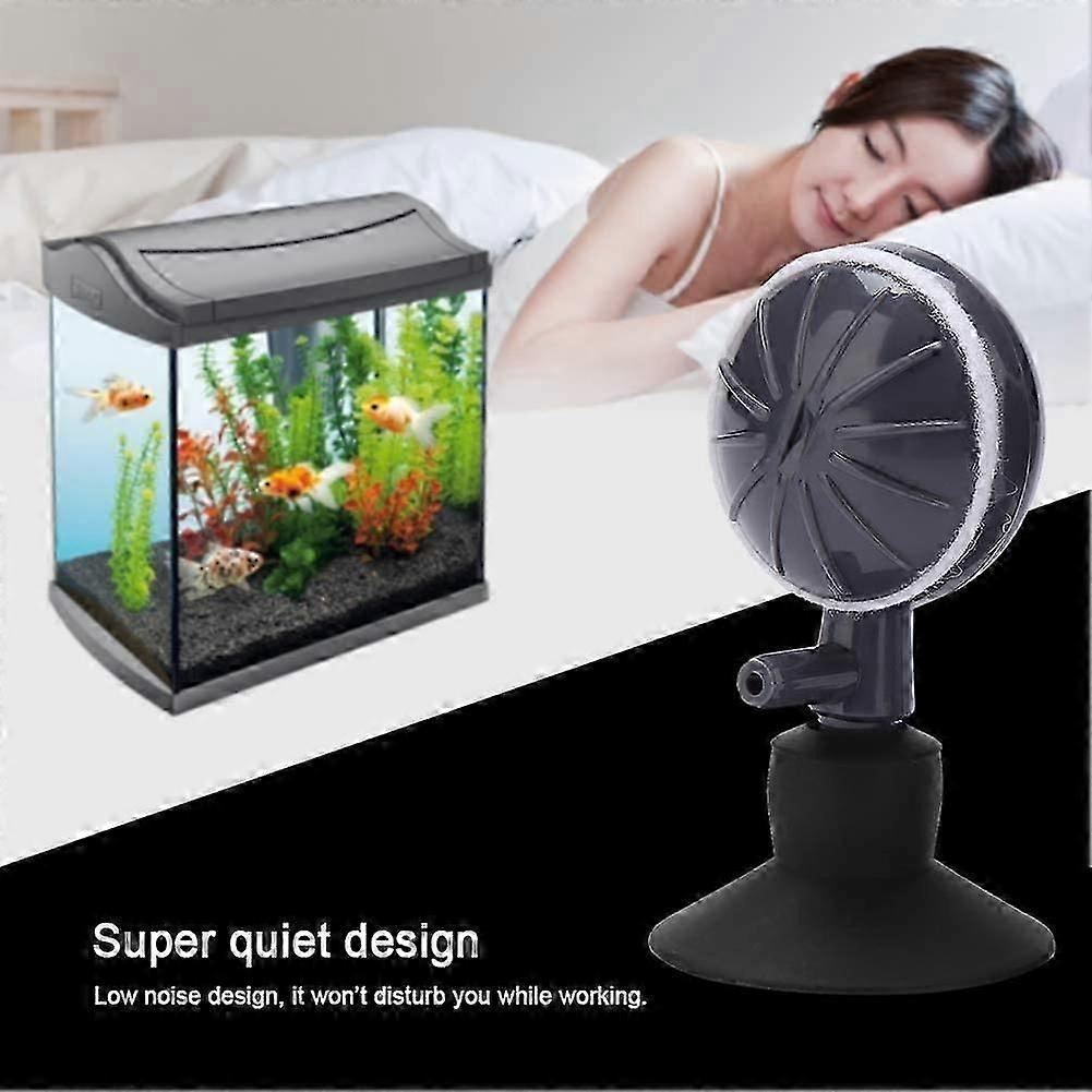 2 Pack Adjustable Rotating Bubble Air Stones Oxygen Diffuser with Suction Cups for Aquariums Hydroponic Pump