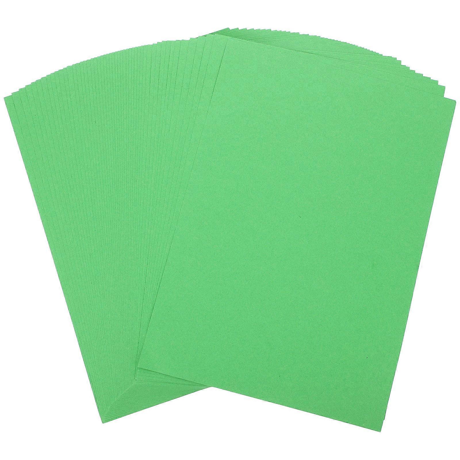 Origami Papers Folding Paper for Papers Handcraft Green Cardboard Suitable for Home Use 100Pcs