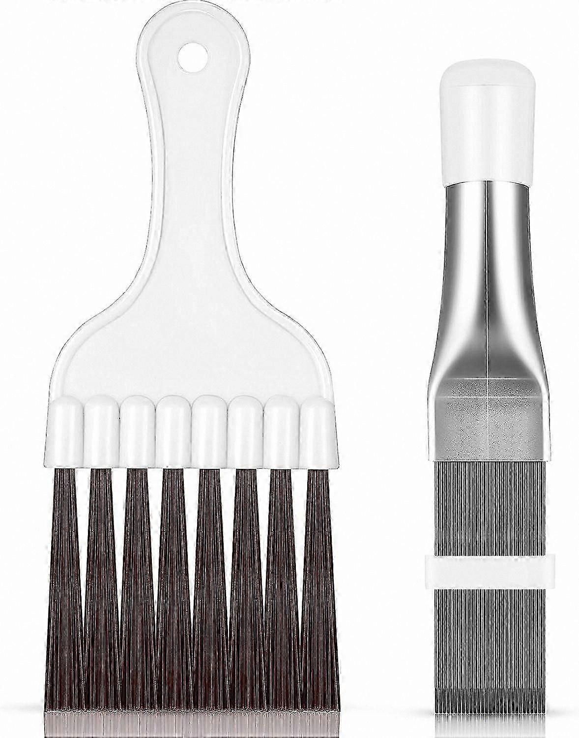Condenser Fin Comb for AC and Refrigerator Coil Cleaning, Repair Tool with Fin Brush