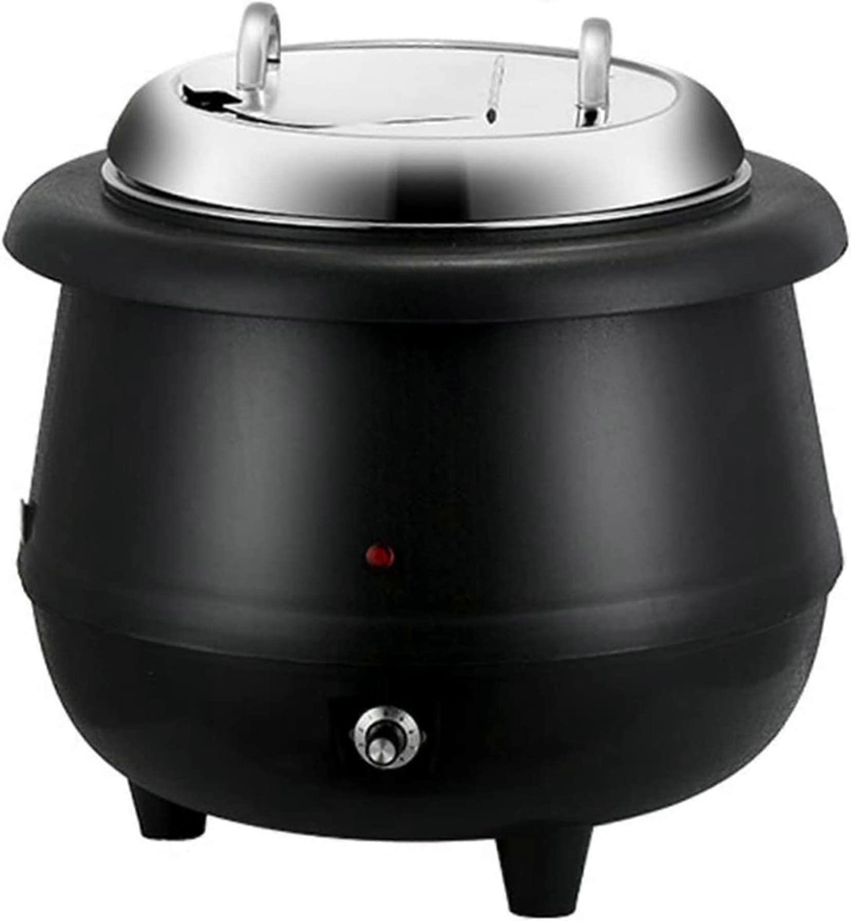 Commercial Soup Pot Heater 13L Capacity, Stainless Steel, WaterFilled Boiler with Variable Temperature Control