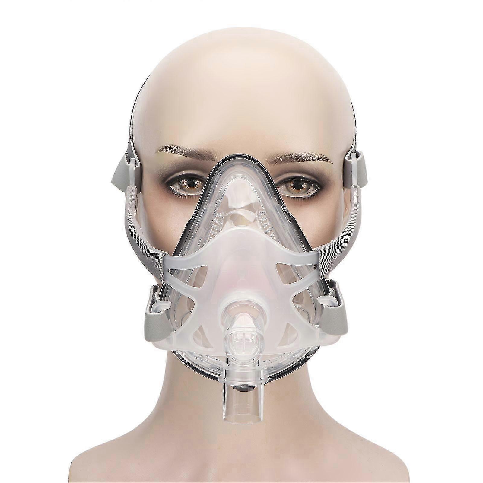 Breathing Machine Face Cover Double Layers Silicone Pad 360 Degrees Turning Head Replace Full Face Cover S