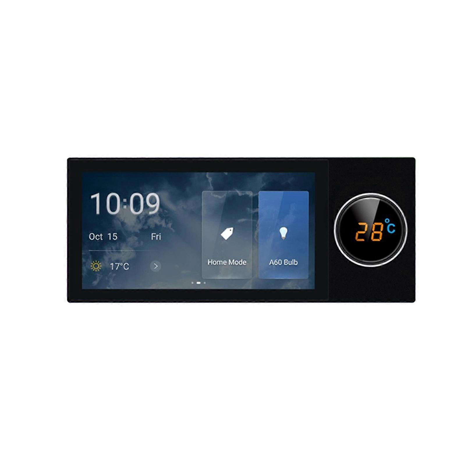 6 Inch Black Smart Home Control Panel Touch & Knob with WiFi Gateway