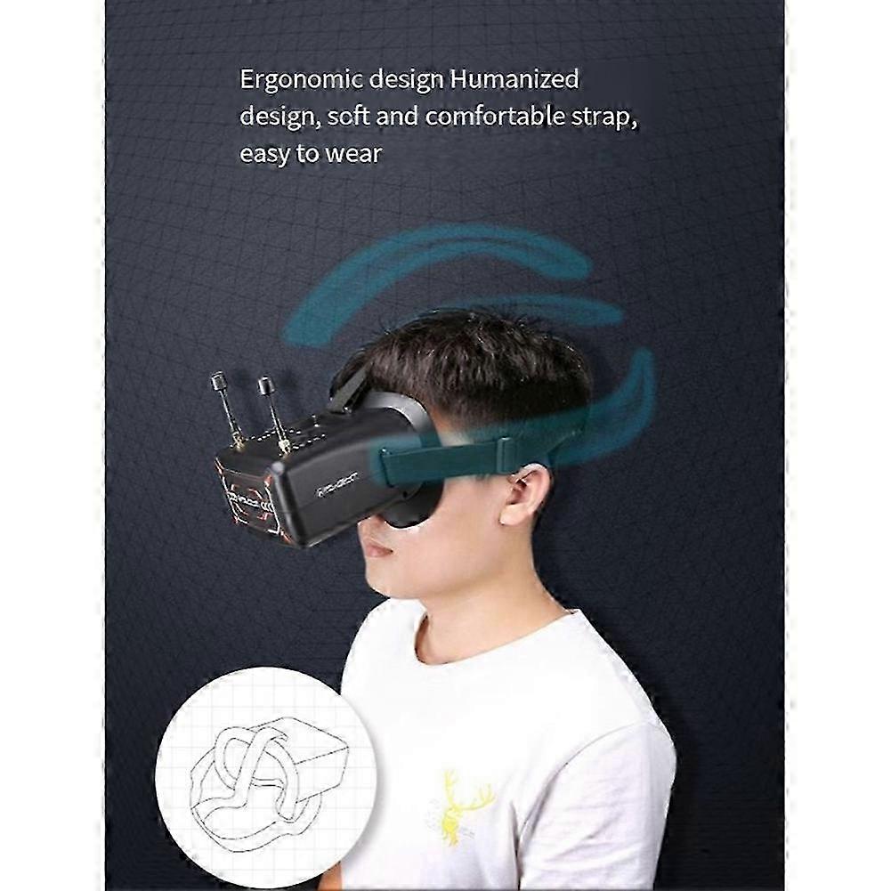 FPV Goggles 4.3inch 5.8GHz 40CH FPV Head-mounted Goggles
