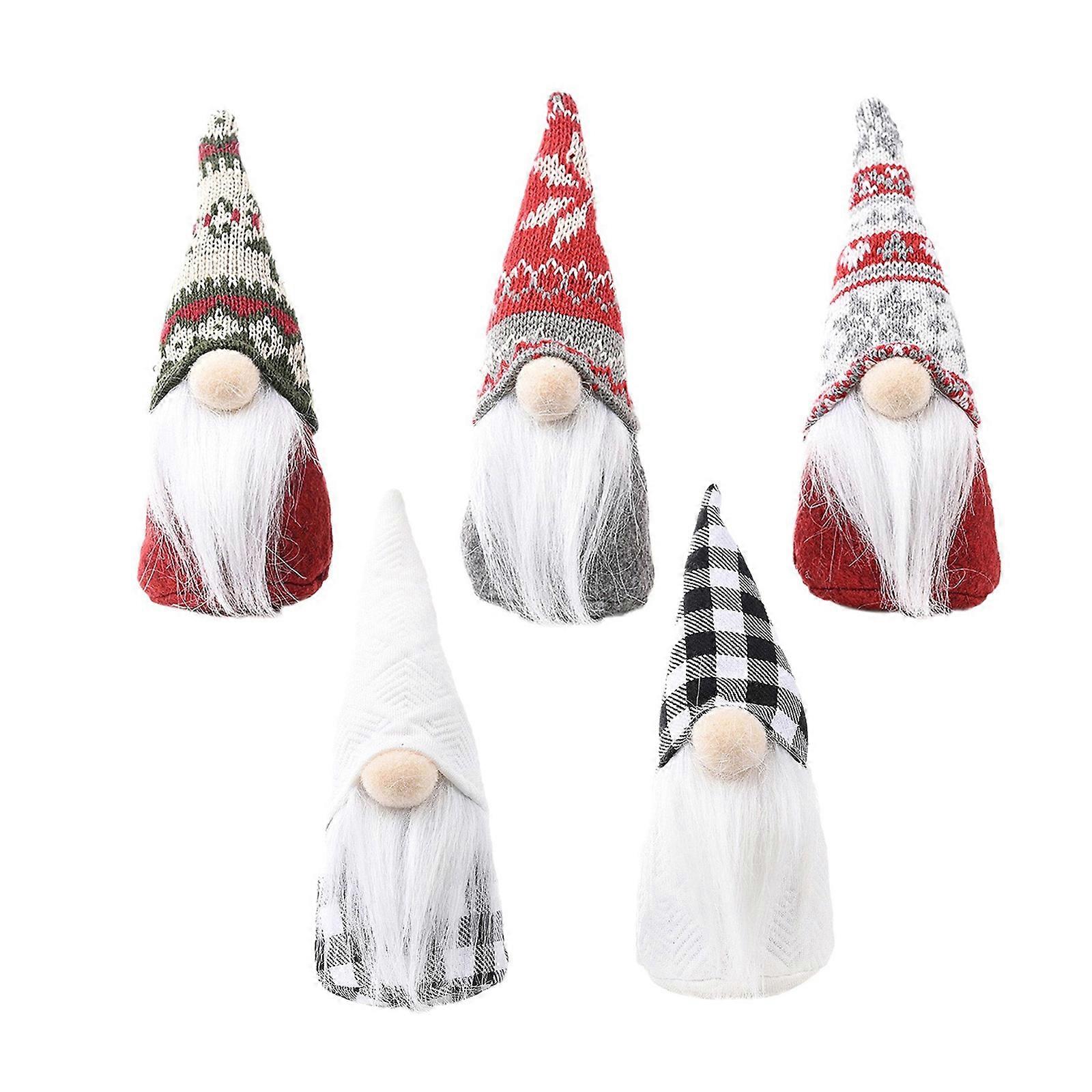 Christmas Forest Creature Standing Doll Handcrafted Textile Decoration Mysterious Tabletop Display User Friendly Design Multicolor
