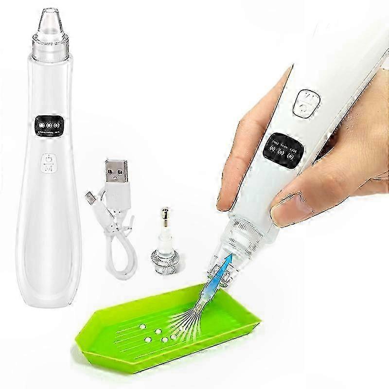 Rechargeable Wireless Diamond Art Tool with 3 Suction Settings and 2 Extra Tips