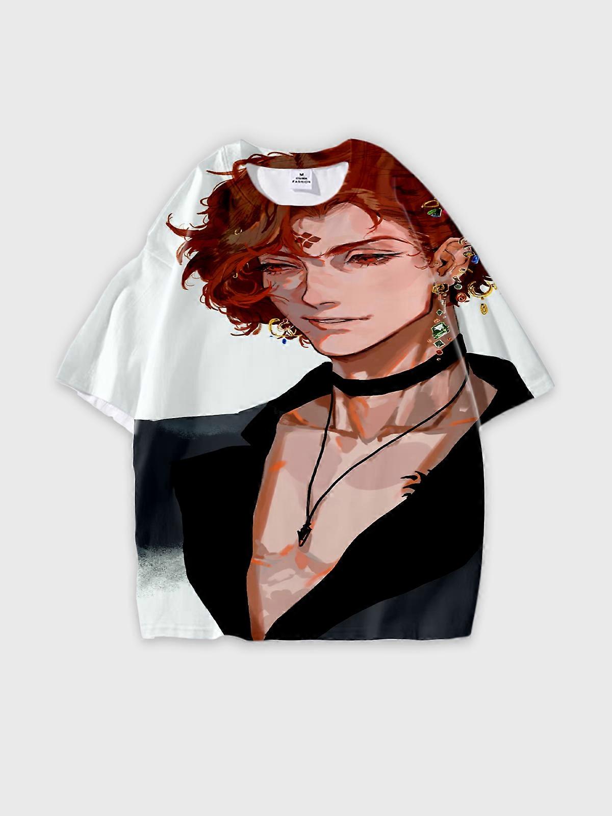T-Shirt Short Sleeve Round Neck, Summer Casual Loose Graphic Tee, Unisex Sultan’s Game V4127