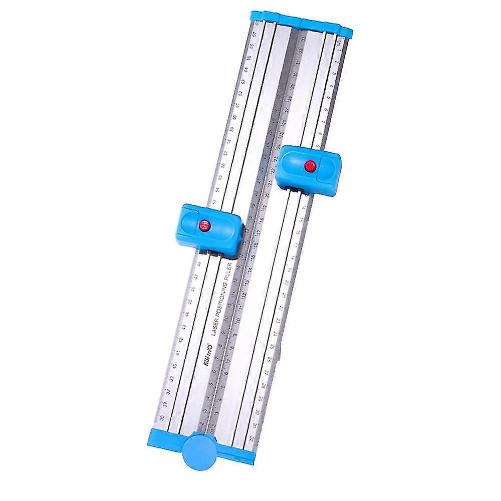 KW-TRIO Metal Ruler with Laser Level Positioning Tool 180° Rotating Rulers Extend to 680mm for Pictu