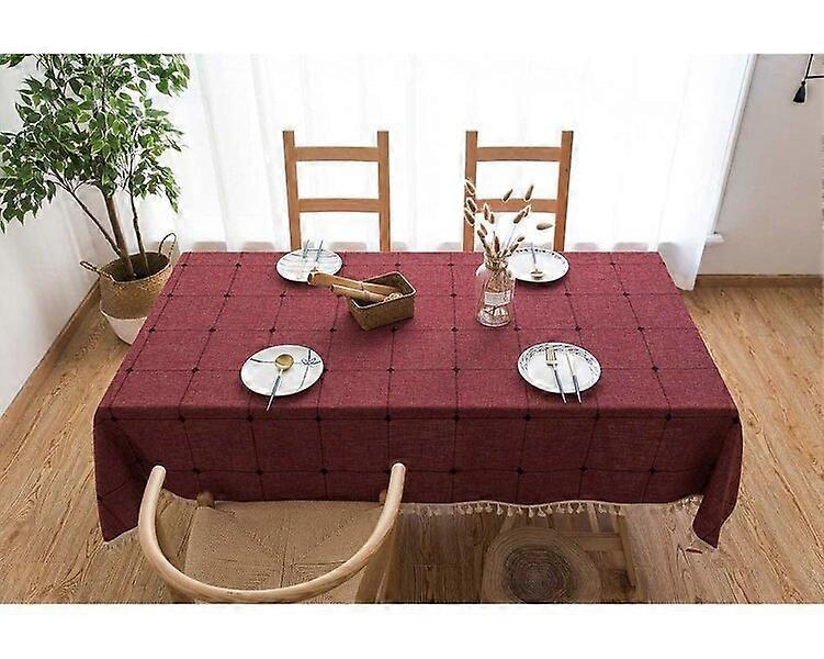 Square cotton tablecloth, suitable for a variety of scenarios, fade-resistant and wrinkle-resistant