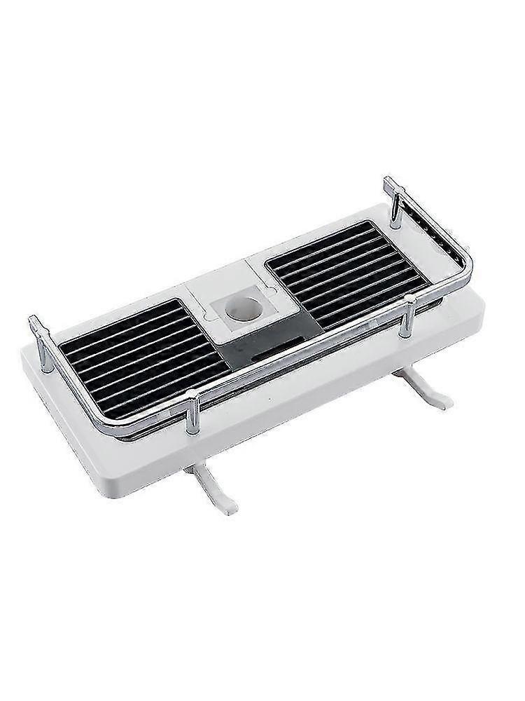 No Punch Bathroom Tray Shower Rod Storage Rack