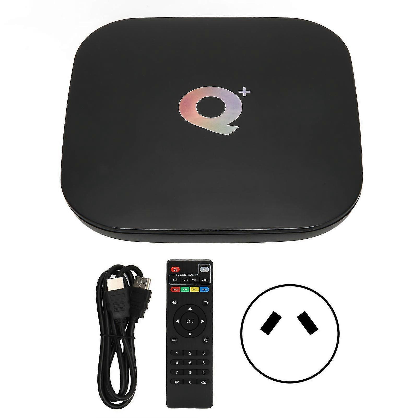 لنظام Android 9.0 TV Box 4 جيجابايت رام 64 جيجابايت ROM Q Plus 4 Core يدعم 3D 6K 2.4GHz WiFi USB 3.0