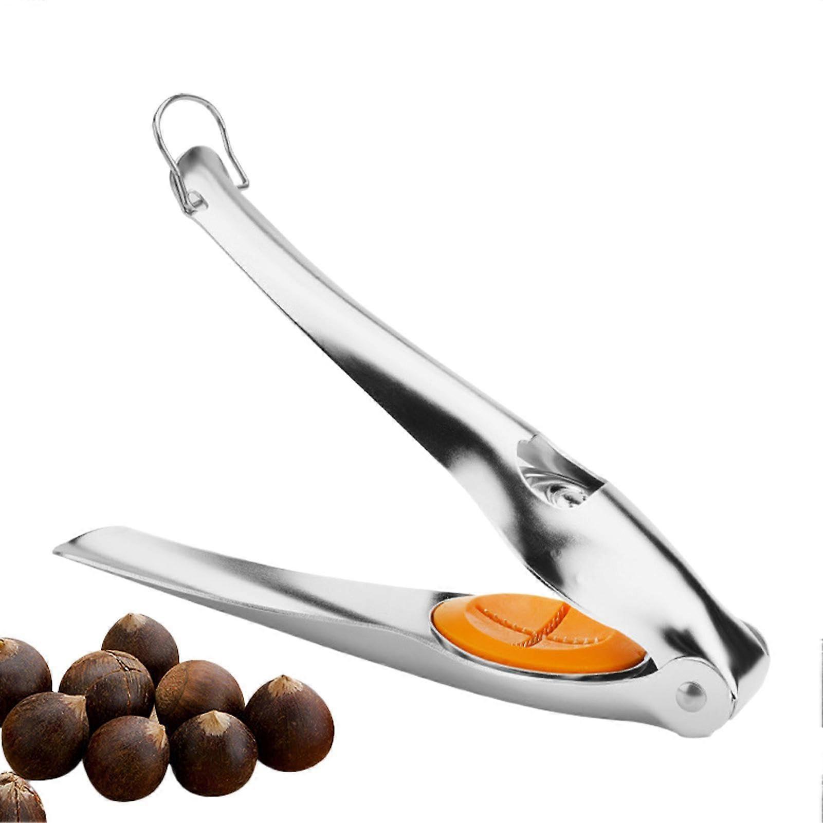 Chestnut Cracker Stainless Steel Nut Opener Almond Nutcracker Hazelnut Crusher Beer Bottle Opener For Dried Fruits