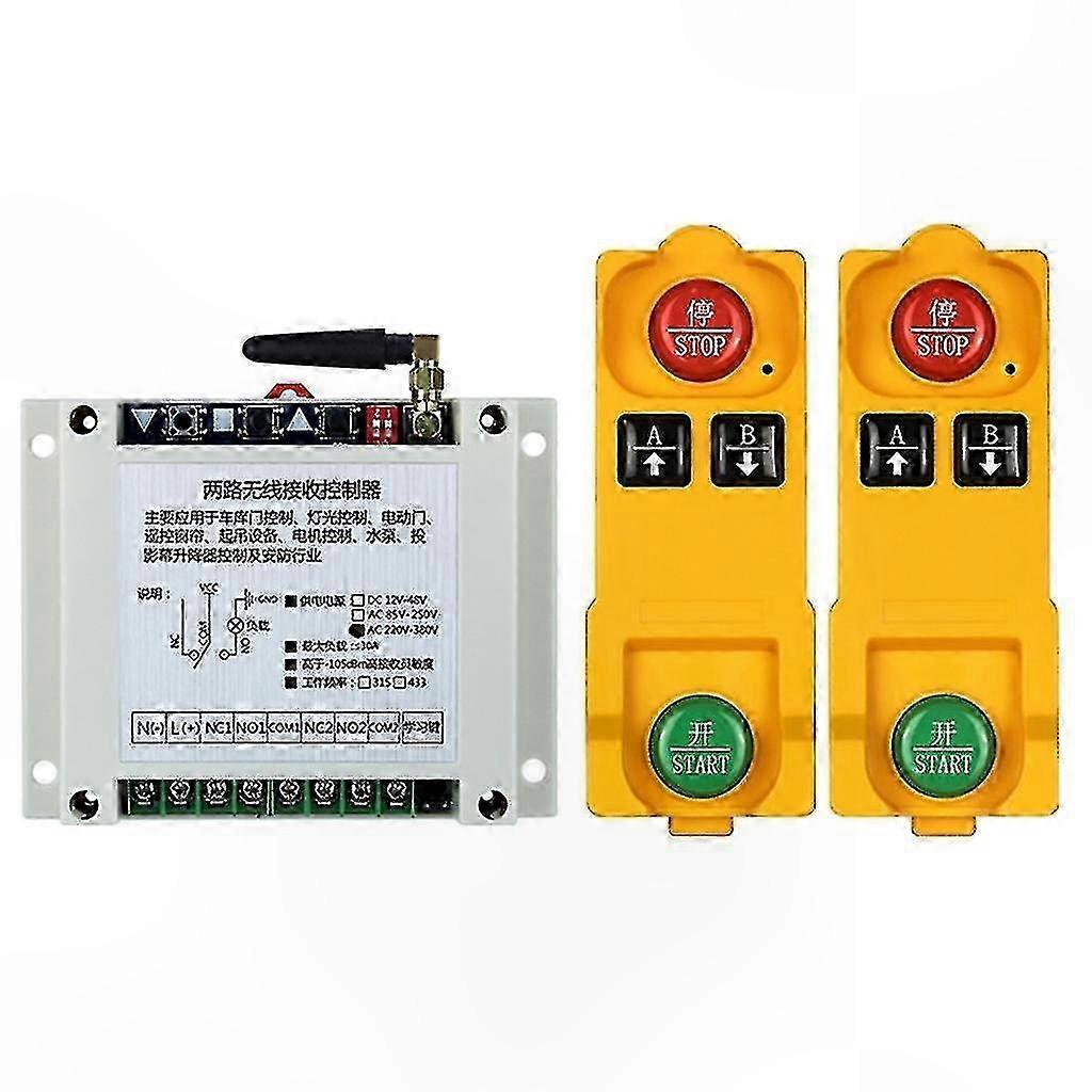 Wireless Remote Control Switch Relay for AC220V-380V RF Transmitter 315/433MHz