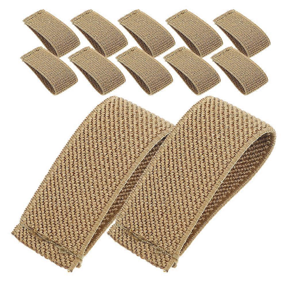 Outdoor Elastic Belt Keepers Nylon Backpack Strap Retainers with 60Pcs