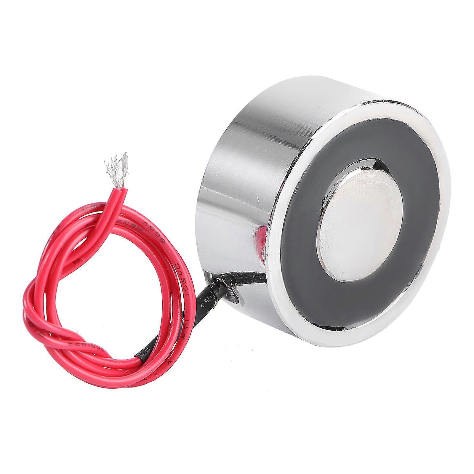 12V Round Electromagnet Electric Lifting Magnet for Sorting Machine 90lbs