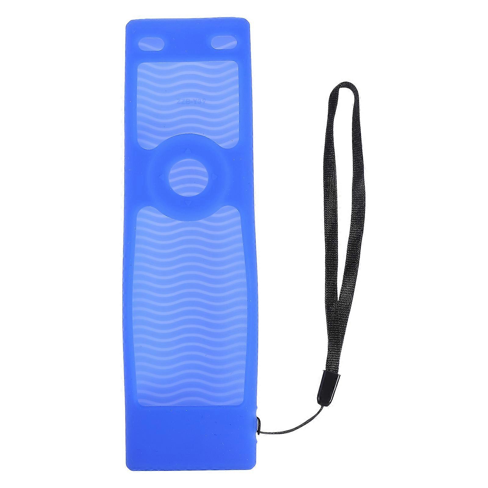 Protective Remote Controller Cover Compatible With XRT140 Lanyard Included For General Users Blue Silicone 1Pcs