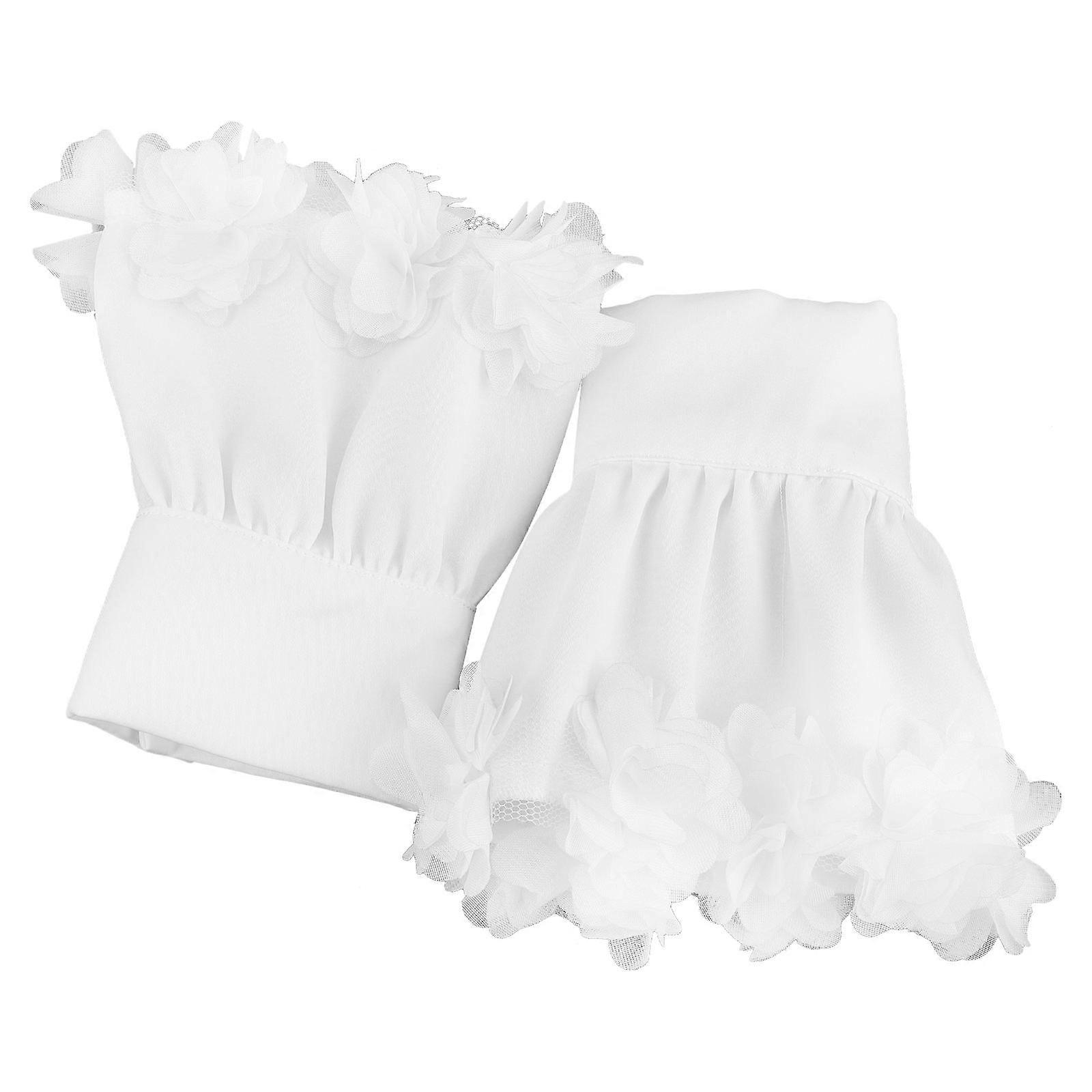 Fashion Fake Cuff Decor Chiffon Costume Accessory Versatile Use For Daily Life 2Pcs