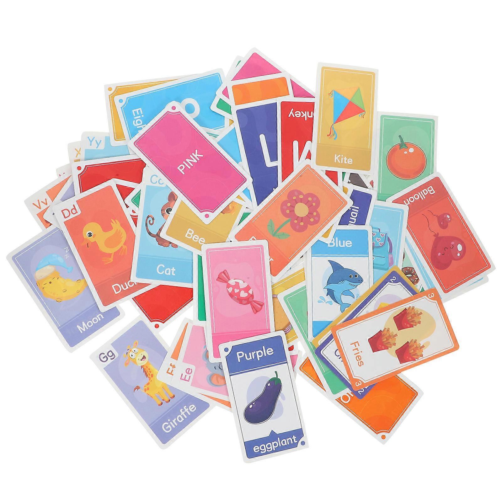 Toddler Flash Cards Early Education Flash Card for Kids Learning 1Set of Assorted Color Paper