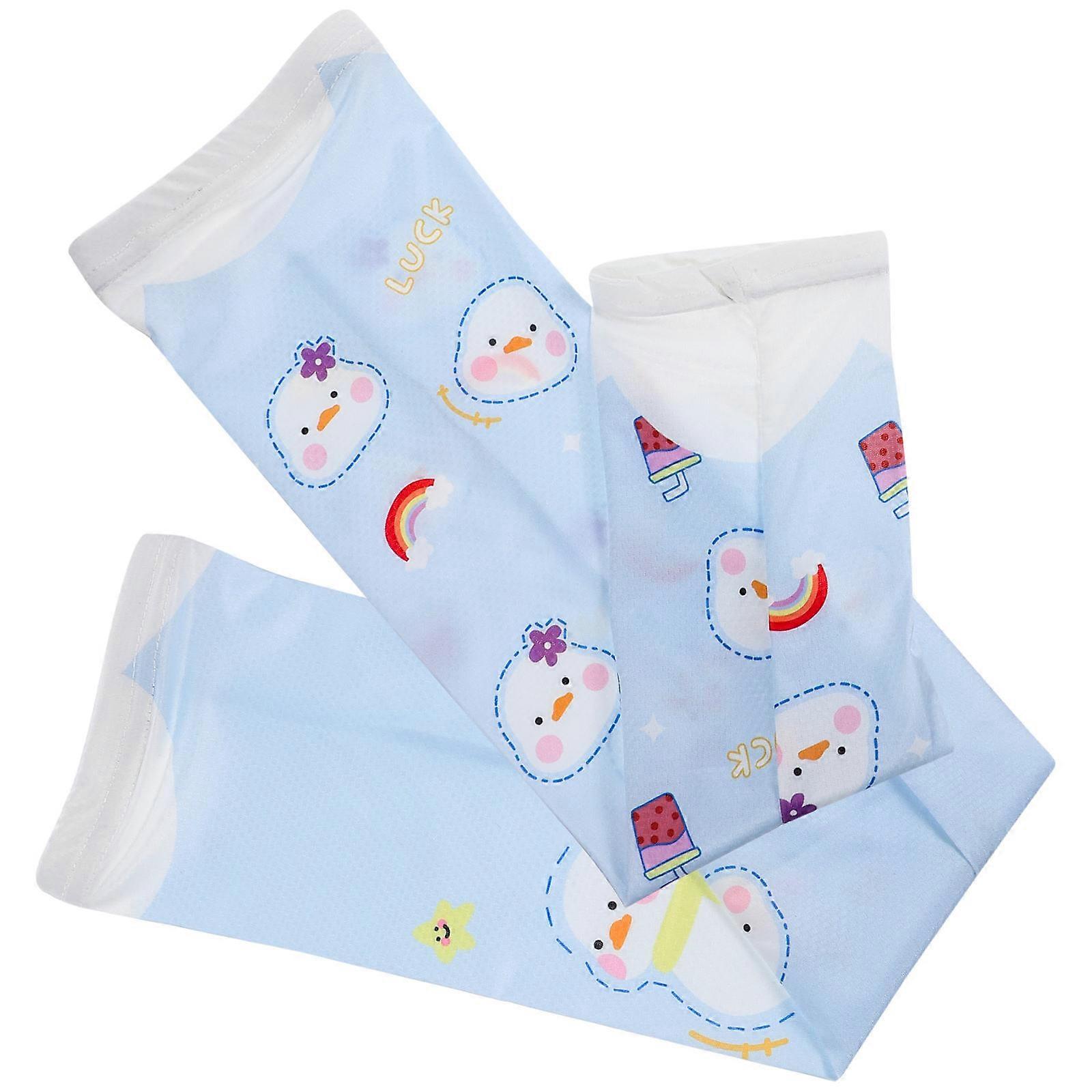Summer Cooling Arm Sleeves for Sun Protection 1Pair in Assorted Colors