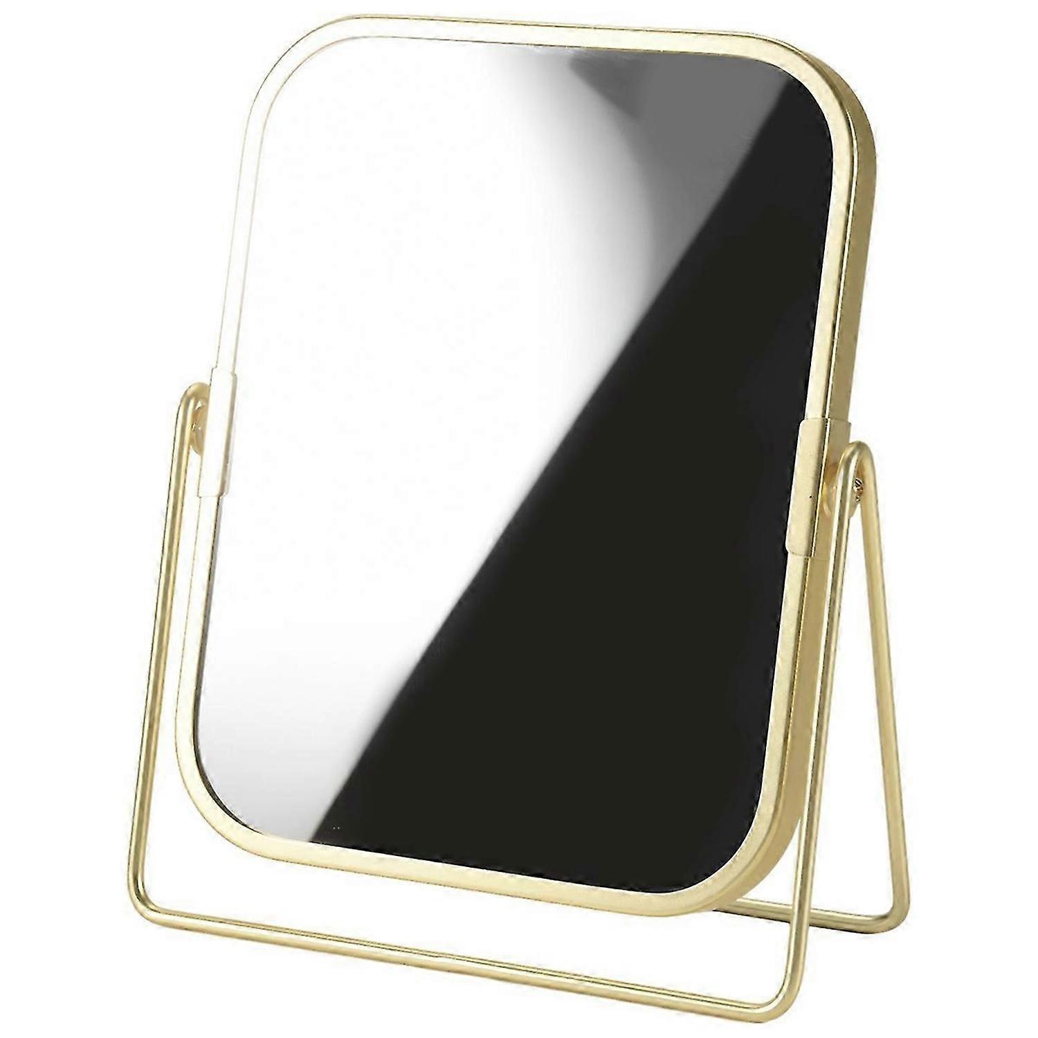 Vanity Makeup Mirror with Metal Stand 360 Degree Swivel Desktop Tabletop Mirror