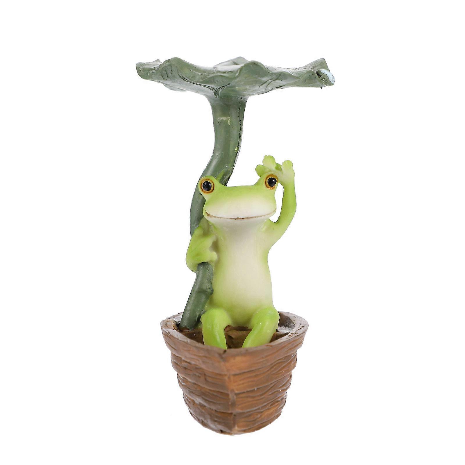 Miniature Figurine Fairy Garden Resin Statue for Decoration 2Pcs
