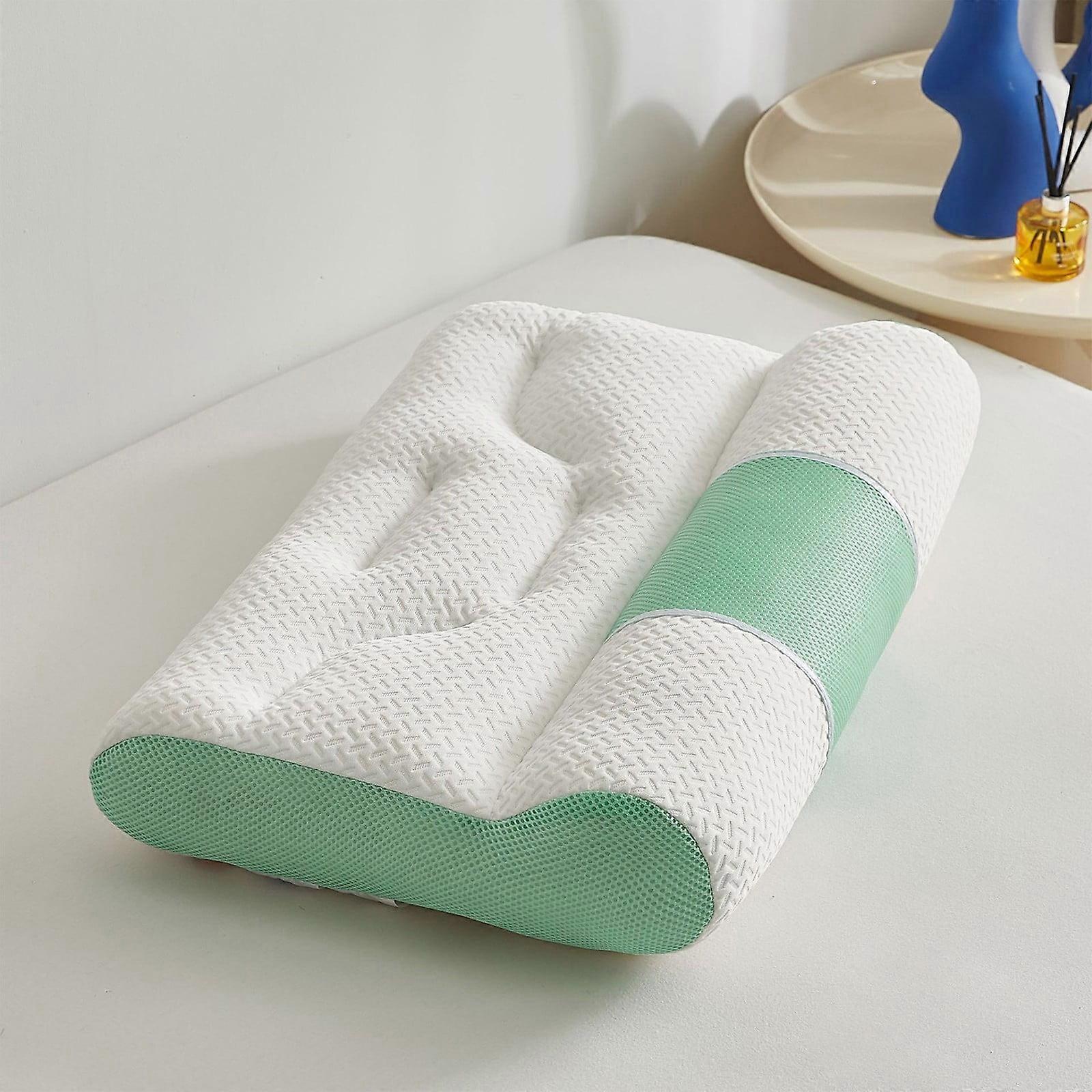 Cooling Memory Foam Pillow 12"x20" Standard/Queen Size, Ergonomic Cervical Support for Back, Side & Stomach Sleepers