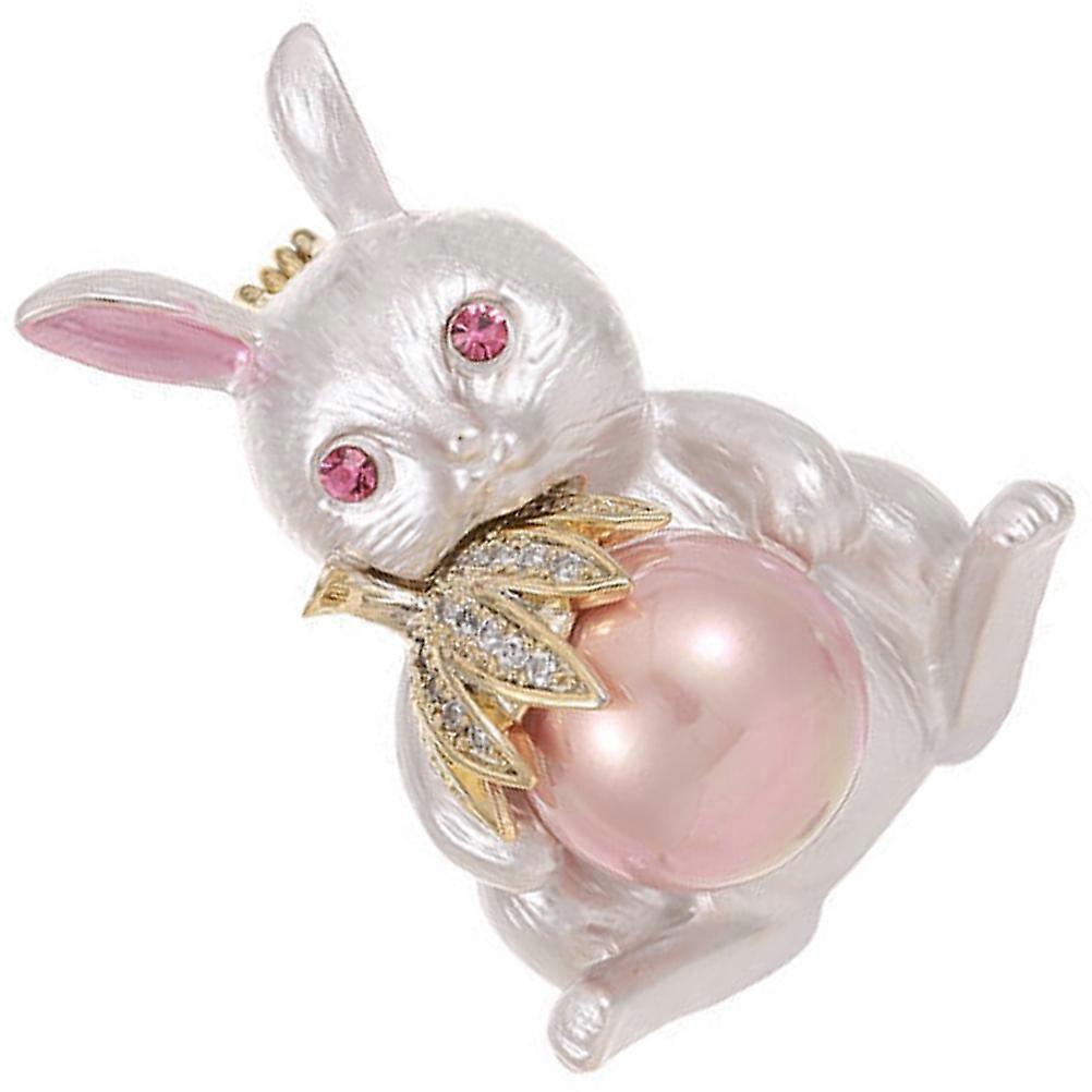 Bunny Rabbit Brooch Pin for Clothes Multi Color 4Pcs Set