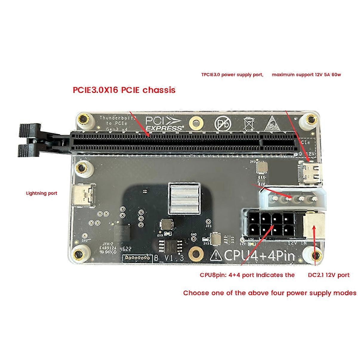 For Easy 3/4 Notebook Graphics Docking Station, C