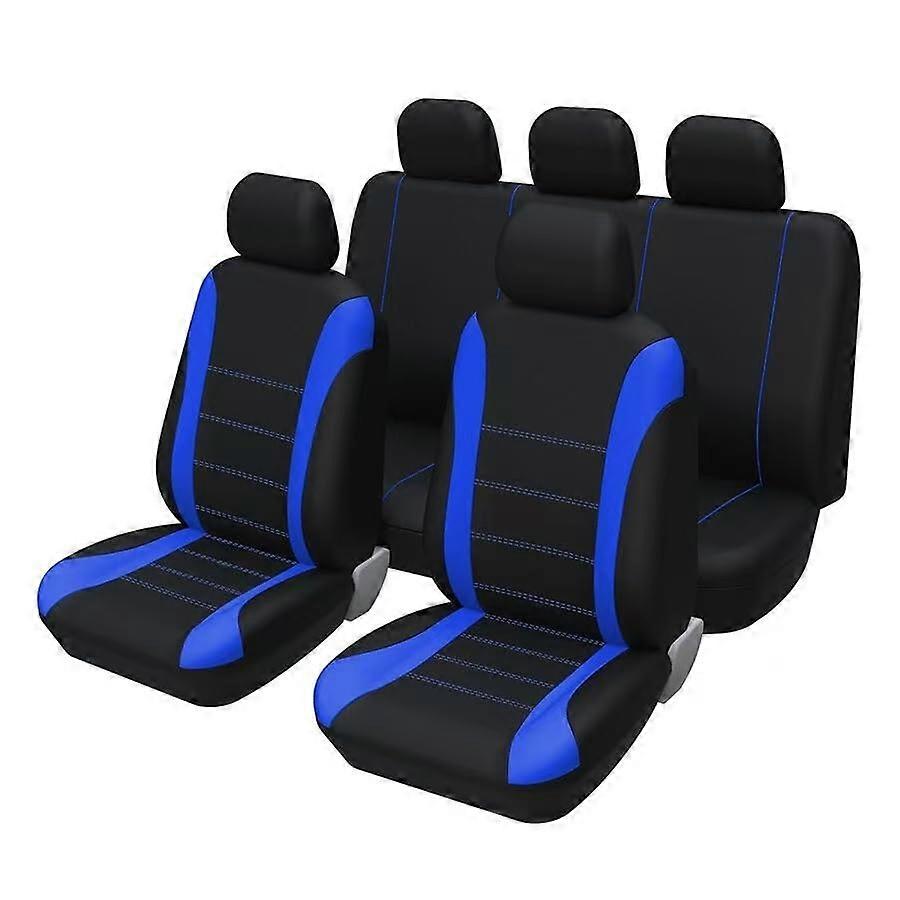 Car Seat Cover Sets For Suzuki SCross III , Full Front Rear Protectors, Waterproof, C/Blue