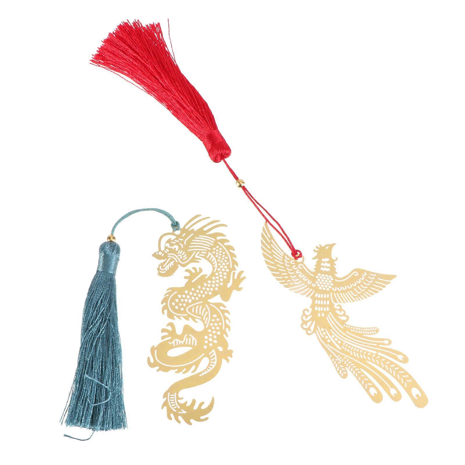 Dragon Shaped Vintage Bookmarks 4 Pcs Unique Design With Golden Color Ideal For Gifts At Graduations Birthdays And Weddings