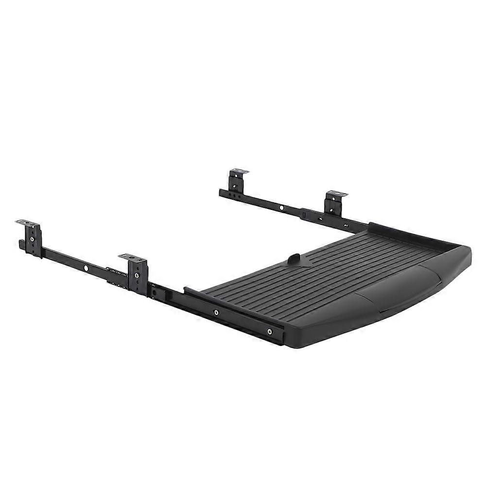 Office Desk Accessories Slide Out Drawer Black 52.50X23.00X3.00CM Minimalist Design Ergonomic Comfort 1Set