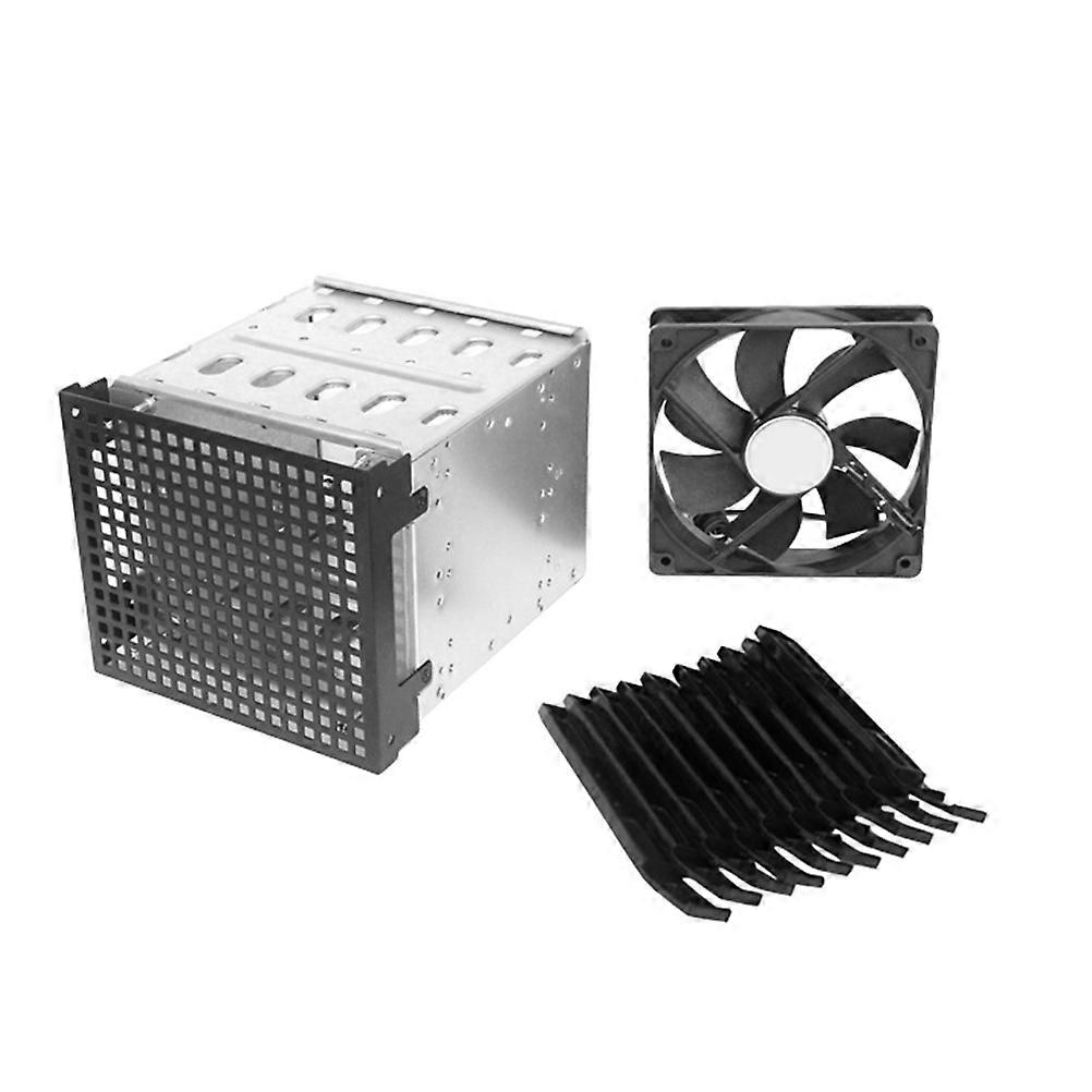 2 Sets Hard Drive Cage Guide Rail For Tech Enthusiasts 3.5 Inch Storage Component With Simple Structure 6.5X5.7X9.8Inch Silver Color