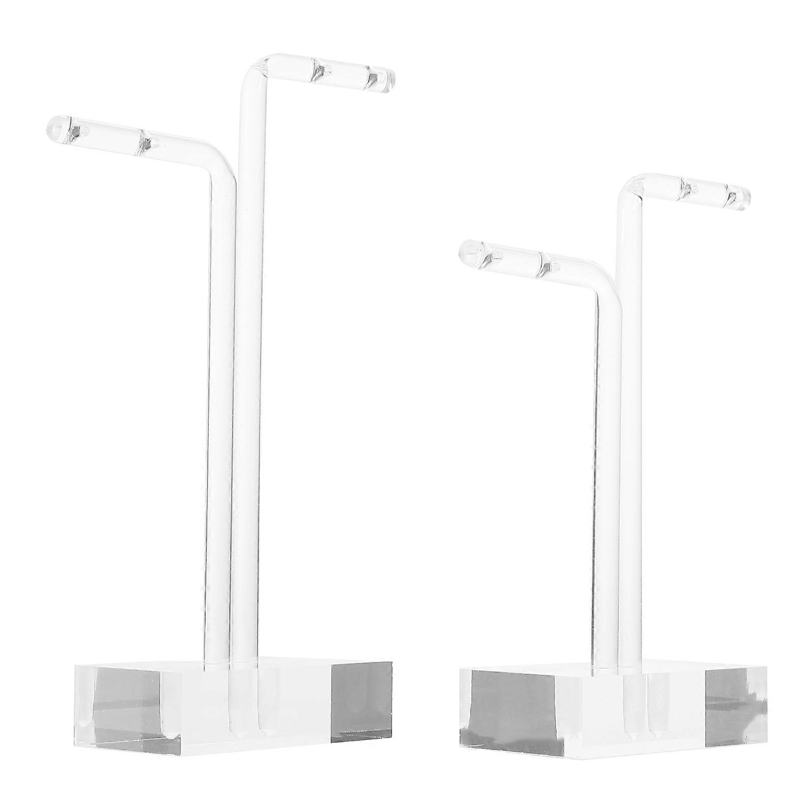 Earring Holder Acrylic Earring Display Stand for Storage 2Pcs Set