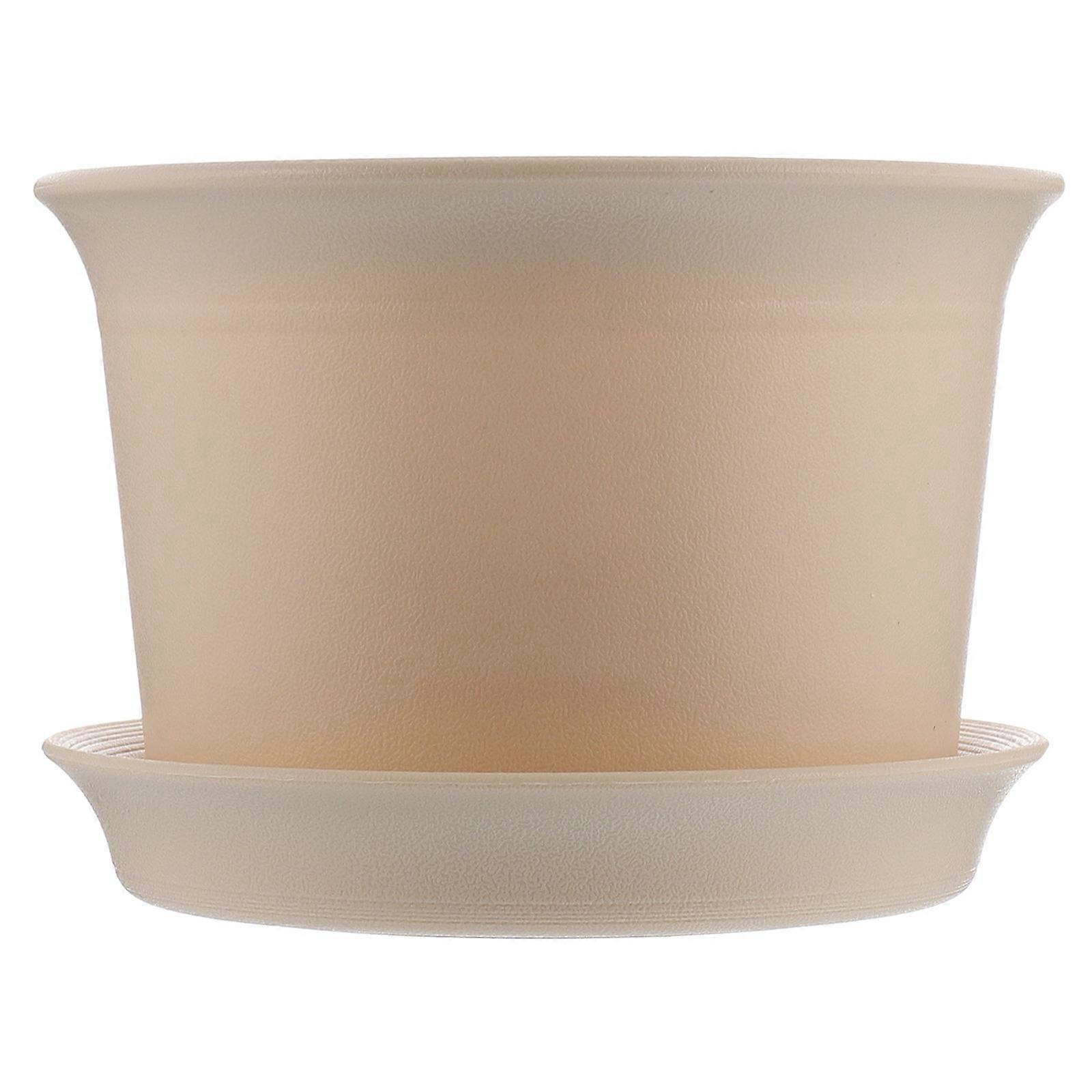Plastic Succulent Planter Ceramics Container For Bedroom Windowsill Indoor Use 1Pcs