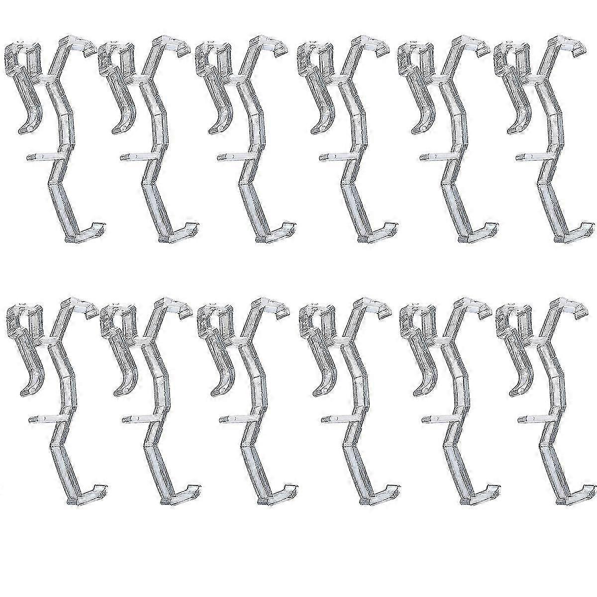 2025 12Pcs Valance Clips, Plastic Retainer Brackets for 2" Horizontal Blinds