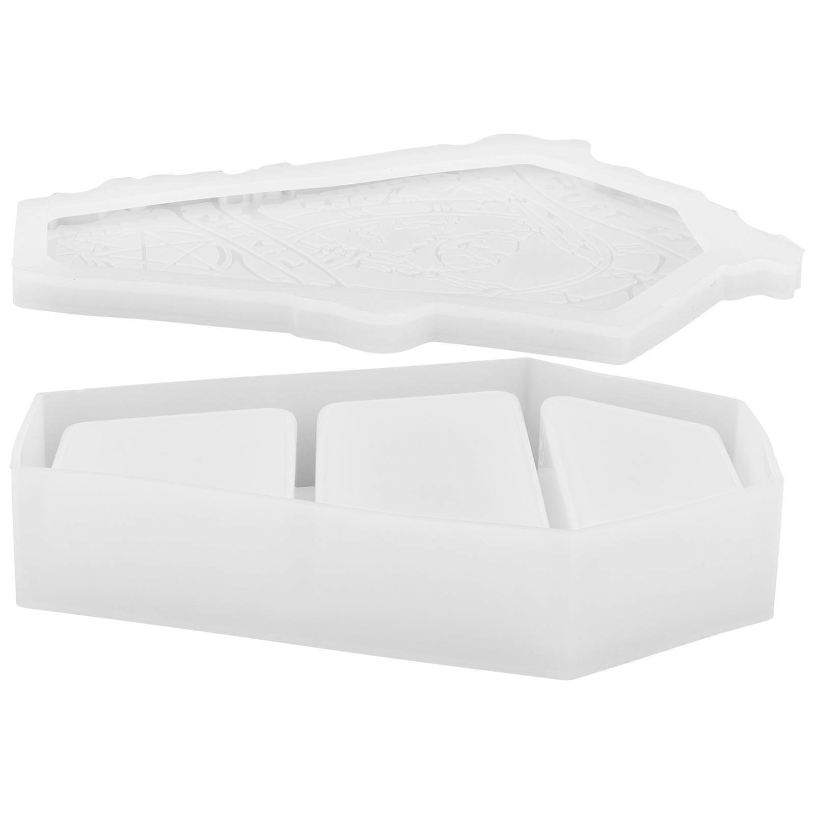 Creative Coffin Storage Mold Silicone for DIY Craft Making 2Pcs Pack