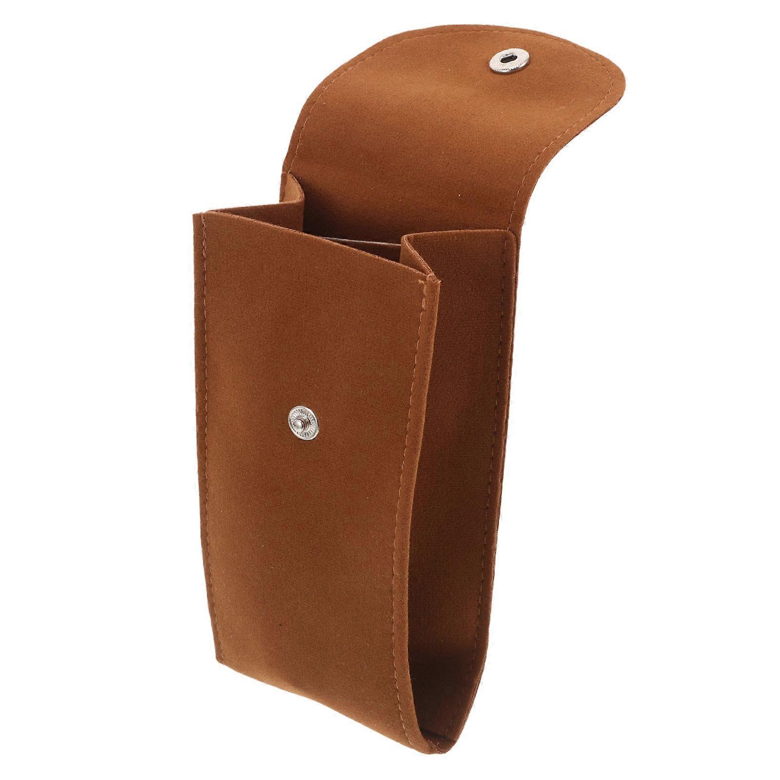 Protective Watch Pouch Watch Travel Case with Snap Closure 3Pcs