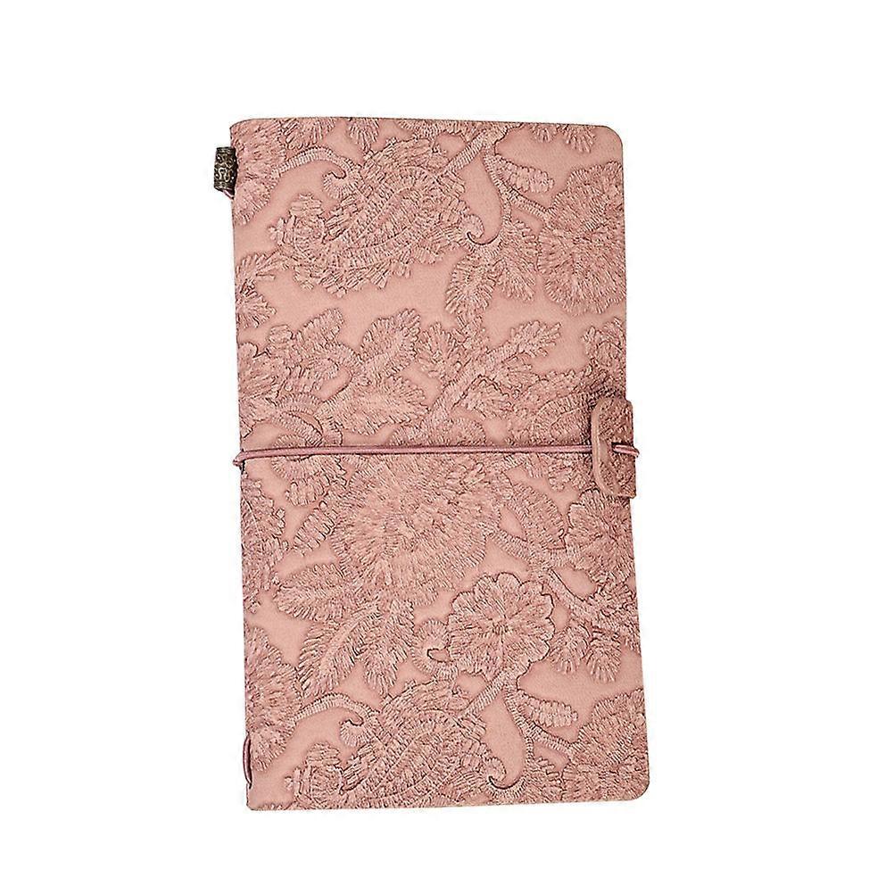 Embossed Schedule Notebook For Travelers Work Organization Retro Style 1Pack