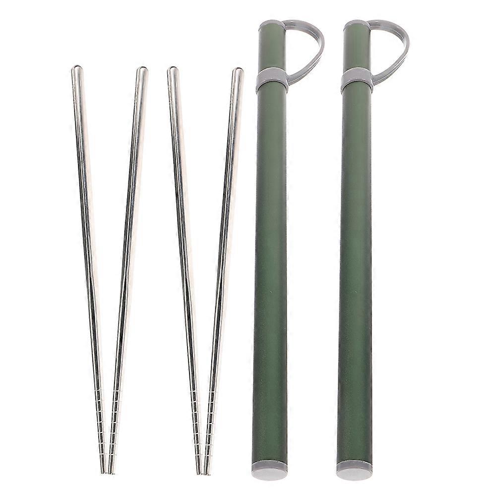 Multipurpose Functionality Hotpot Frying Grilling Noodle Scooping Chopsticks 2 Sets Stainless Steel