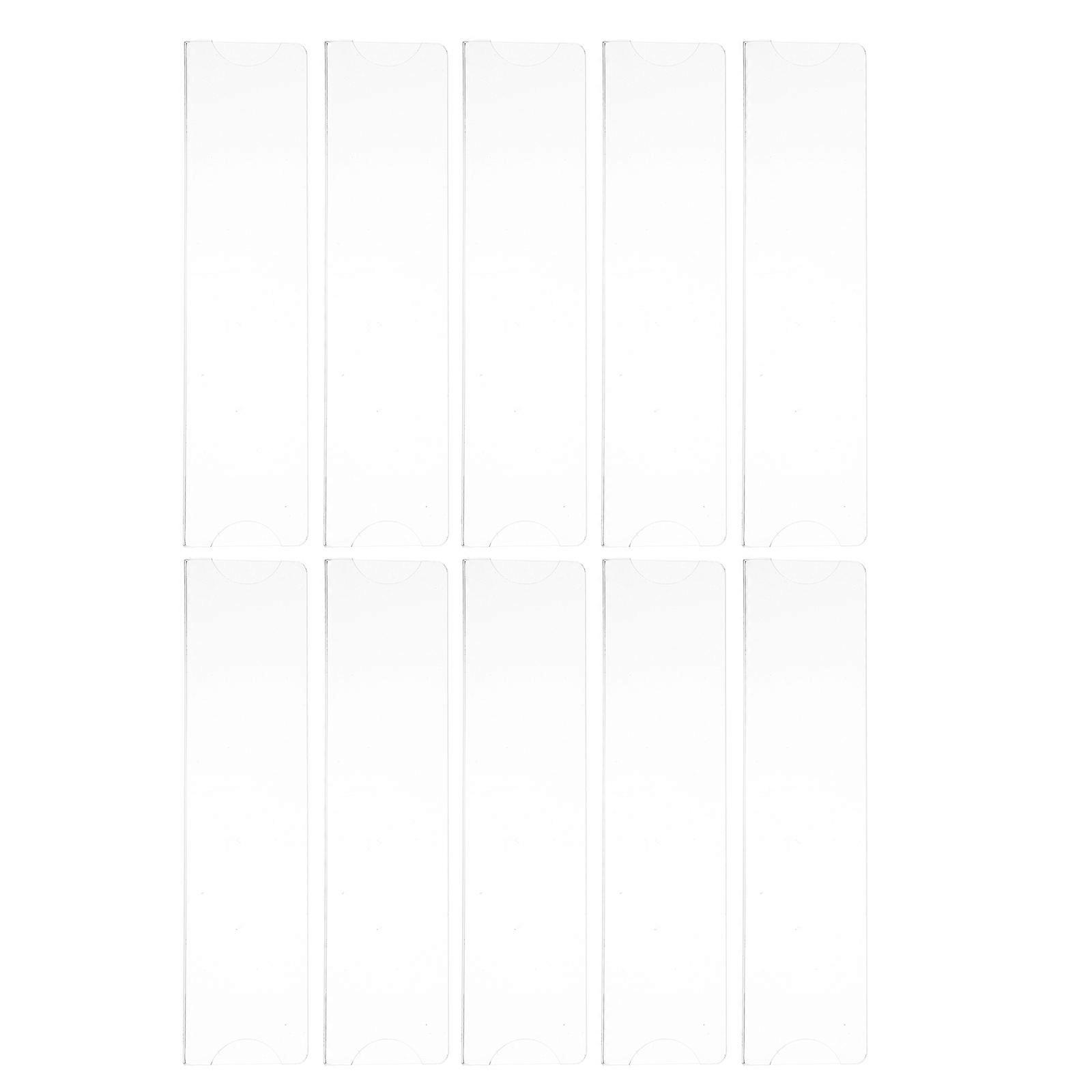 Acrylic Wall Name Plate Holder for Office 10Pcs Clear Frame with Tape