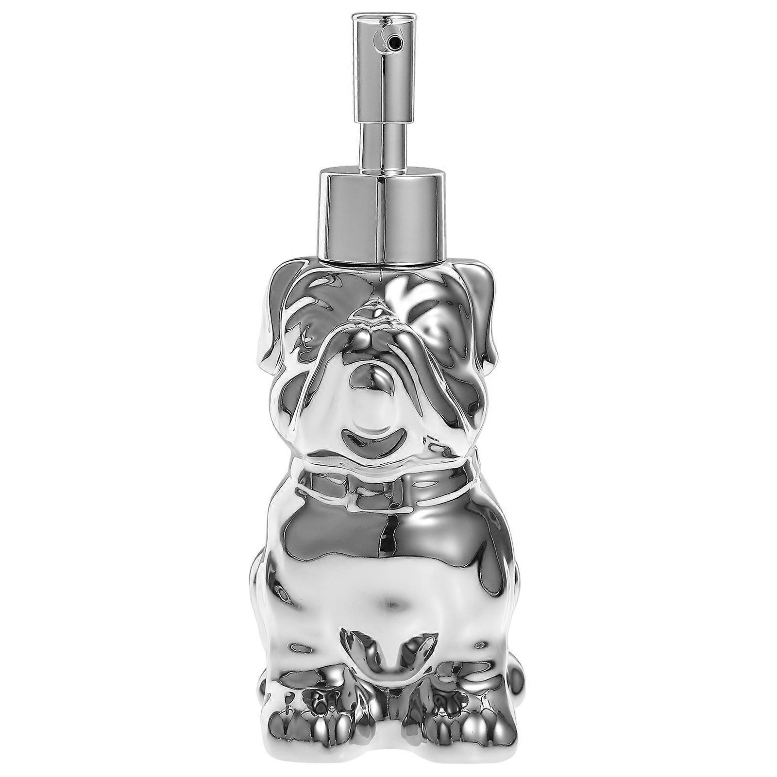 Shampoo Dispenser Dog Shape for Lotion Use with Refillable Pump Bottle
