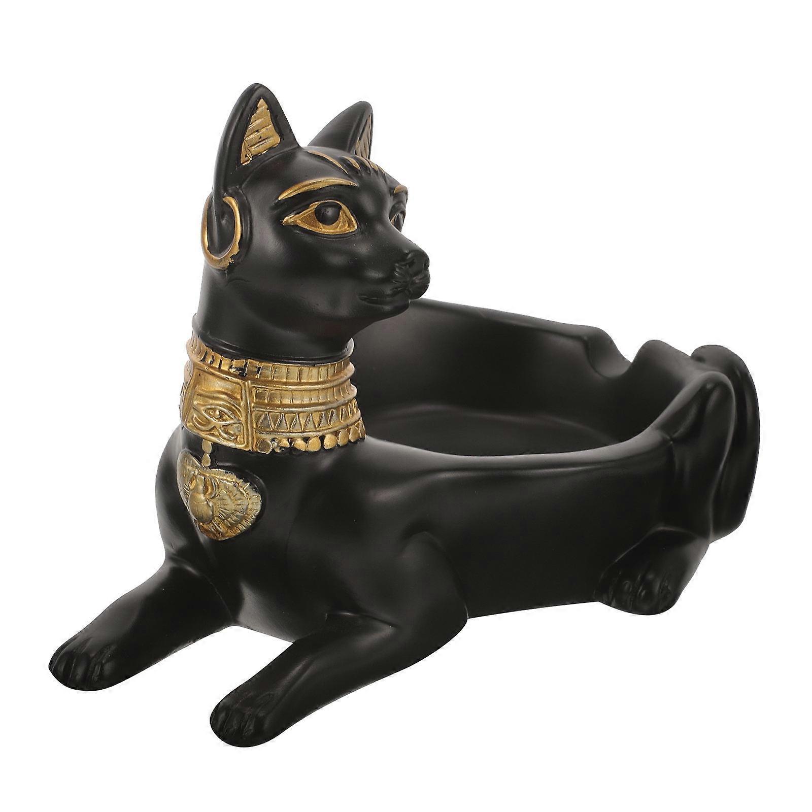 Multi Resin Jewelry Holder for Decorating 4Pcs Cat Shape Trinket Dish