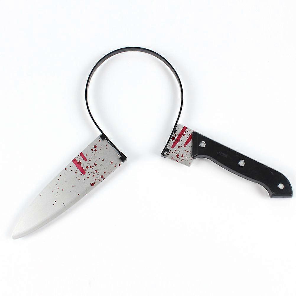 Halloween Headband Cross Head with Bloody Sharp for Cosplay Use